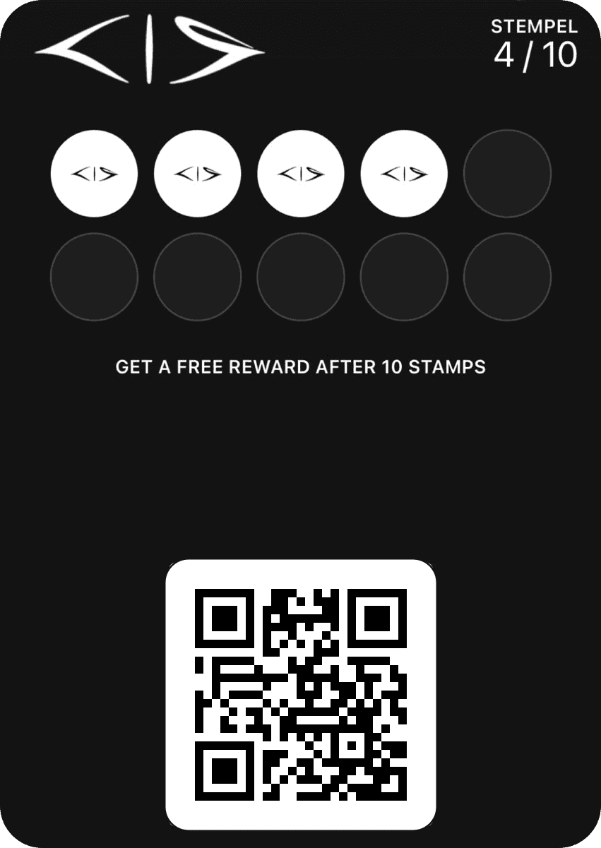 KISS PASS Stempelkarte im Wallet